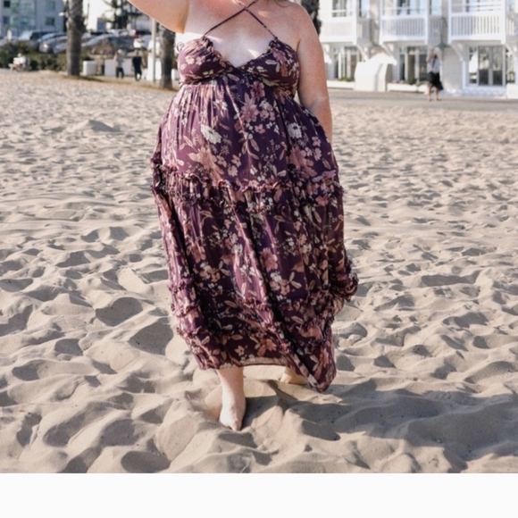 Torrid Festi Halter Bow Maxi Dress 1x - Picture 4 of 5